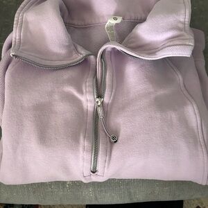 Lululemon Lavender Scuba Half  Zip-Up Jacket